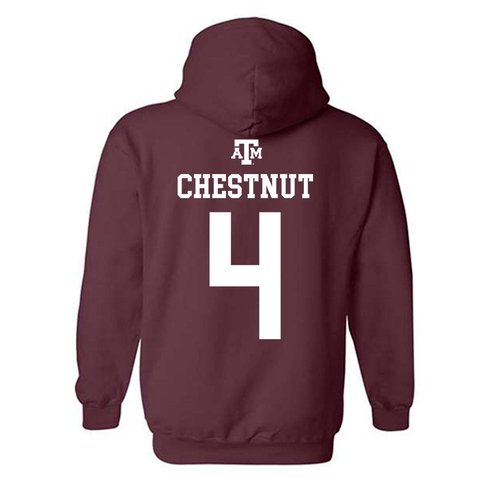 Texas A&M - NCAA Baseball : Travis Chestnut - Maroon Out 2026 Hooded Sweatshirt-1