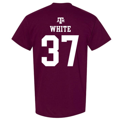 Texas A&M - NCAA Football : Tyler White - Maroon Out 2026 T-Shirt-1