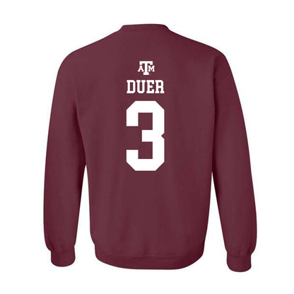Texas A&M - NCAA Baseball : Jake Duer - Maroon Out 2026 Crewneck Sweatshirt-1