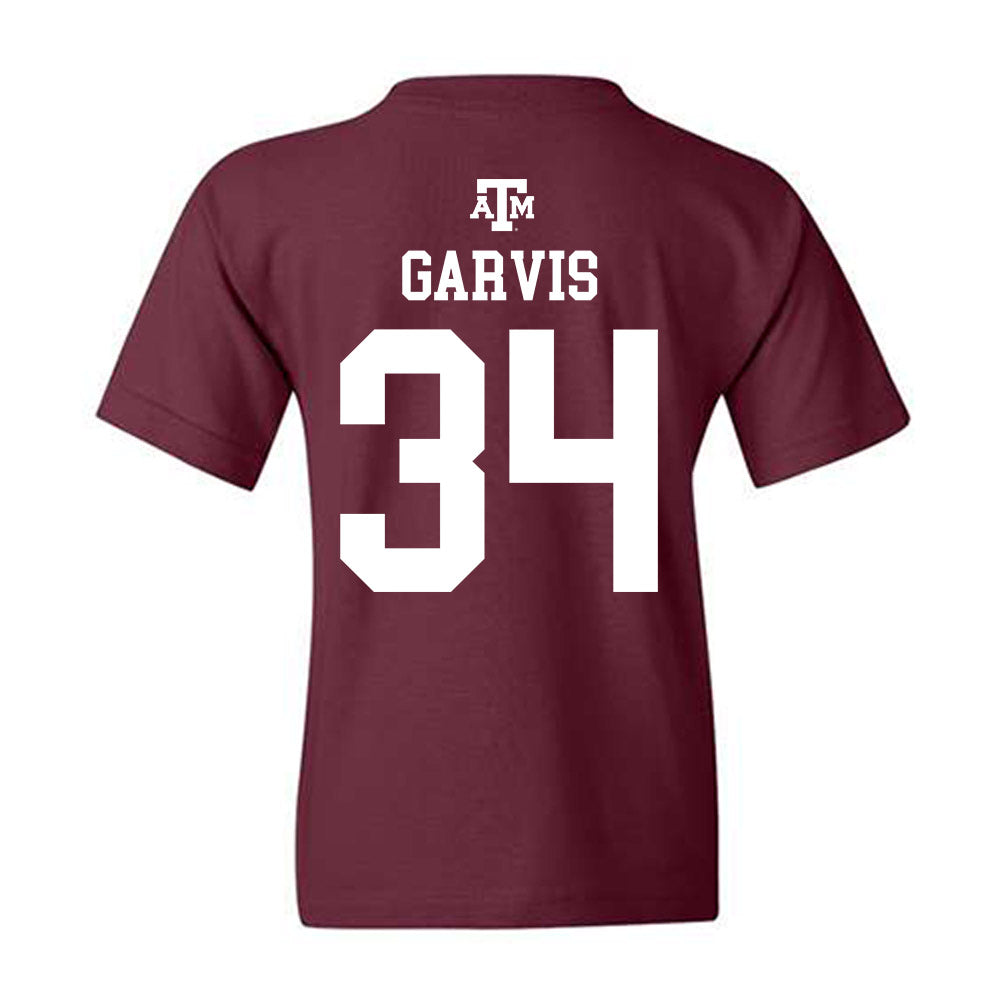 Texas A&M - NCAA Football : Kyle Garvis - Maroon Out 2026 Youth T-Shirt-1