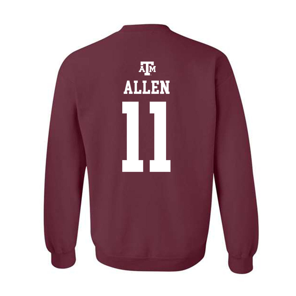 Texas A&M - NCAA Softball : Paislie Allen - Maroon Out 2026 Crewneck Sweatshirt-1