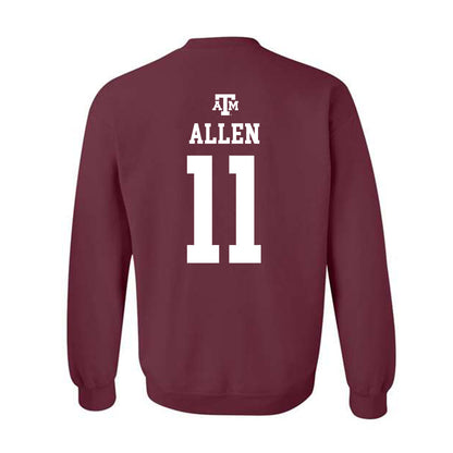 Texas A&M - NCAA Softball : Paislie Allen - Maroon Out 2026 Crewneck Sweatshirt-1