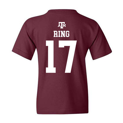Texas A&M - NCAA Women's Volleyball : Natalie Ring - Maroon Out 2026 Youth T-Shirt-1
