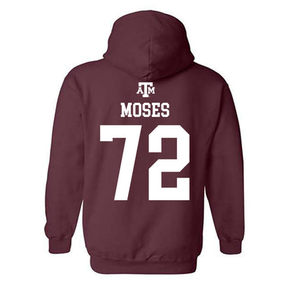 Texas A&M - NCAA Football : Joshua Moses - Maroon Out 2026 Hooded Sweatshirt-1