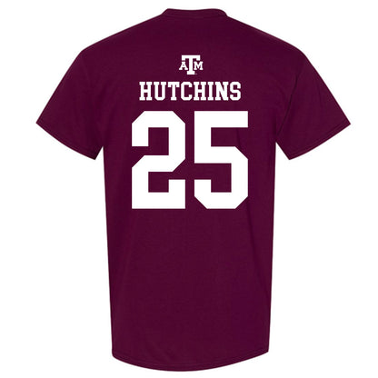 Texas A&M - NCAA Men's Soccer : Savannah Hutchins - Maroon Out 2026 T-Shirt-1