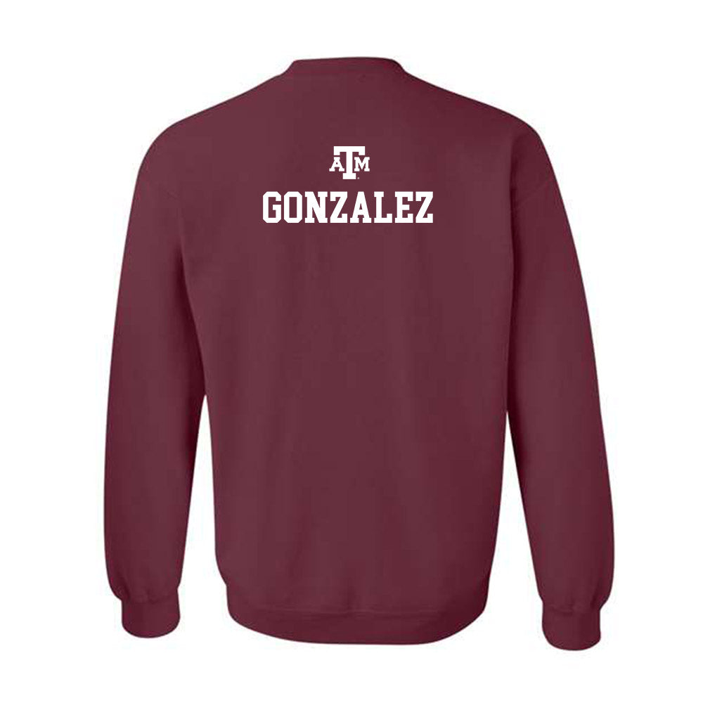 Texas A&M - NCAA Equestrian : Isabelle Gonzalez - Maroon Out 2026 Crewneck Sweatshirt-1