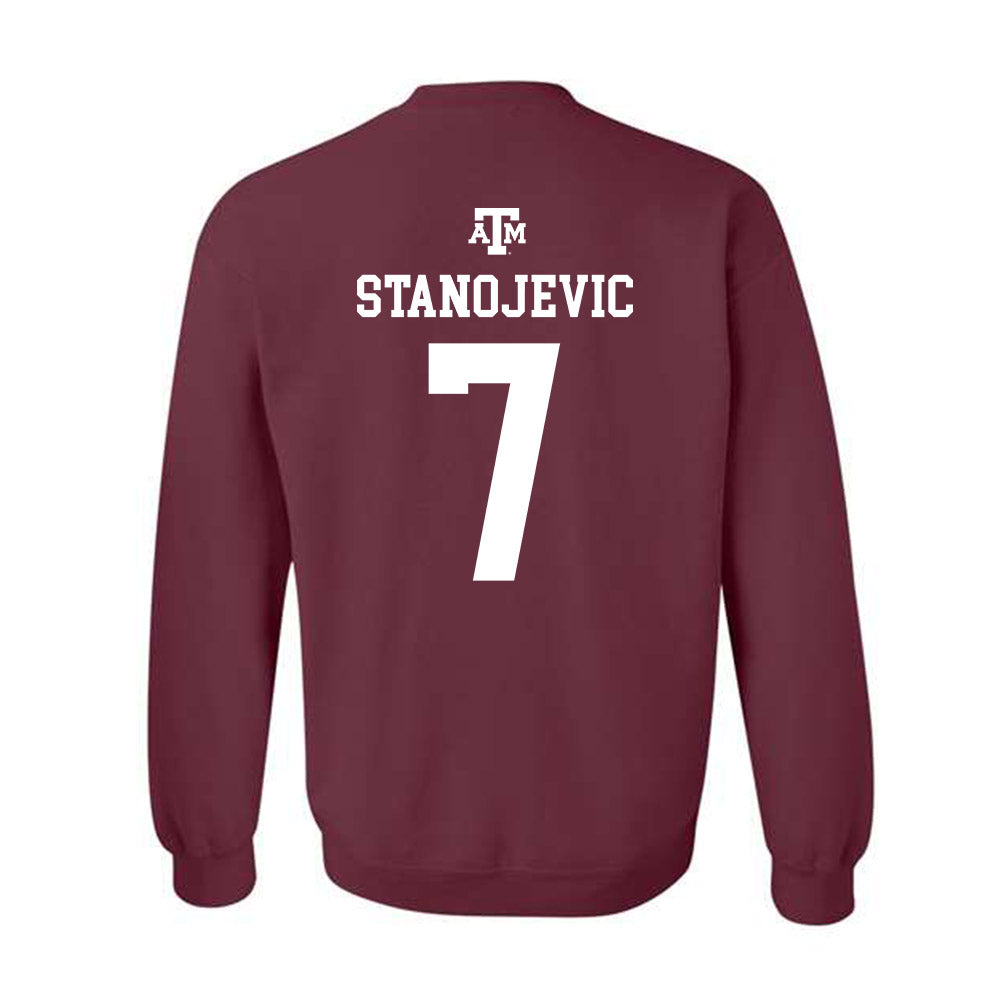 Texas A&M - NCAA Women's Volleyball : Djurdja Stanojevic - Maroon Out 2026 Crewneck Sweatshirt-1