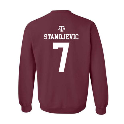 Texas A&M - NCAA Women's Volleyball : Djurdja Stanojevic - Maroon Out 2026 Crewneck Sweatshirt-1