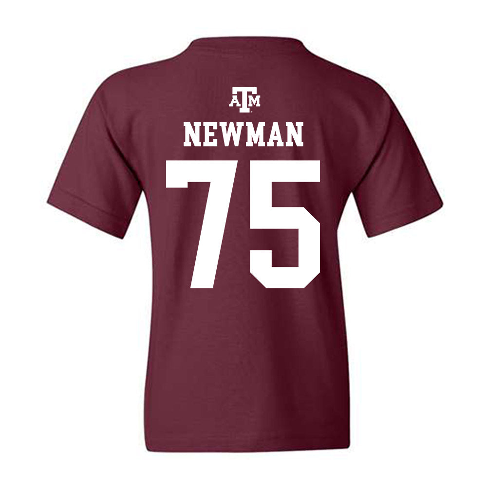 Texas A&M - NCAA Football : Jonte Newman - Maroon Out 2026 Youth T-Shirt-1
