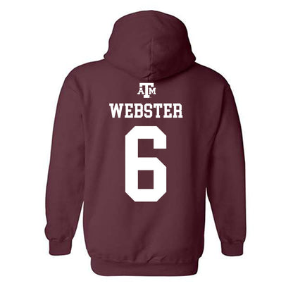 Texas A&M - NCAA Women's Basketball : Jordan Webster - Maroon Out 2026 Hooded Sweatshirt-1