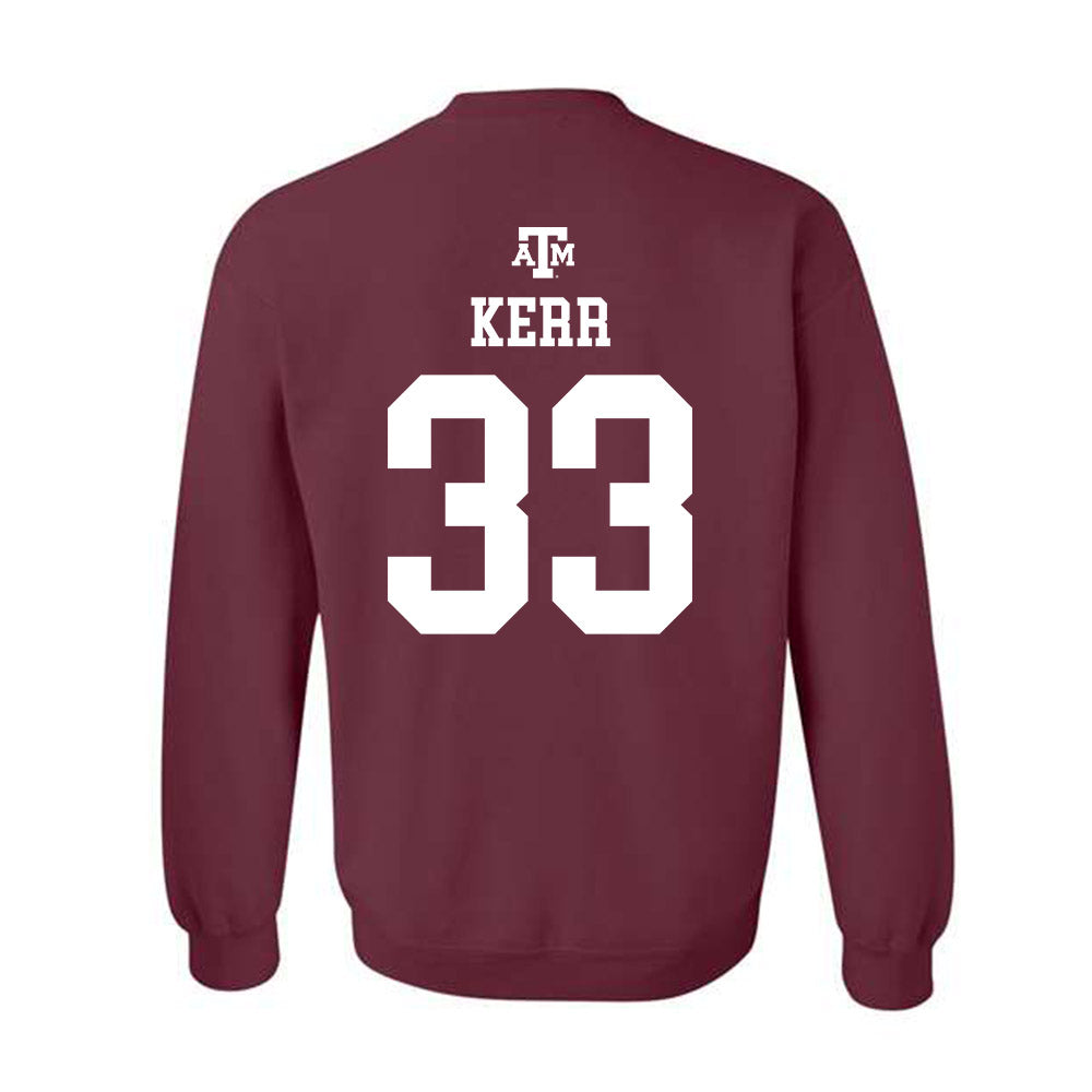 Texas A&M - NCAA Football : Jarred Kerr - Maroon Out 2026 Crewneck Sweatshirt-1