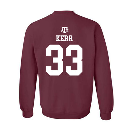 Texas A&M - NCAA Football : Jarred Kerr - Maroon Out 2026 Crewneck Sweatshirt-1