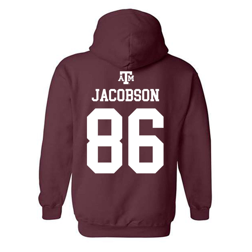Texas A&M - NCAA Football : Evan Jacobson - Maroon Out 2026 Hooded Sweatshirt-1