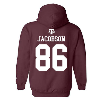Texas A&M - NCAA Football : Evan Jacobson - Maroon Out 2026 Hooded Sweatshirt-1