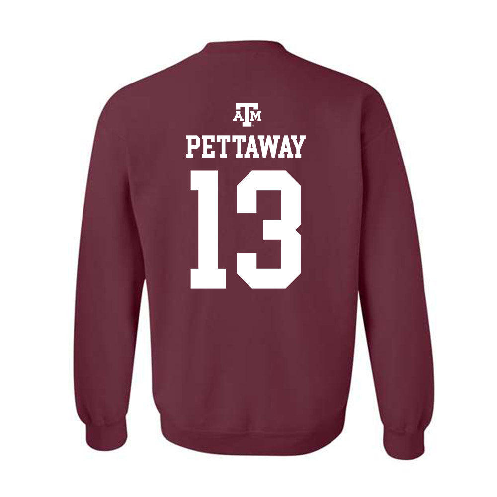 Texas A&M - NCAA Football : Deyjhon Pettaway - Maroon Out 2026 Crewneck Sweatshirt-1