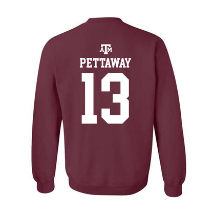 Texas A&M - NCAA Football : Deyjhon Pettaway - Maroon Out 2026 Crewneck Sweatshirt-1