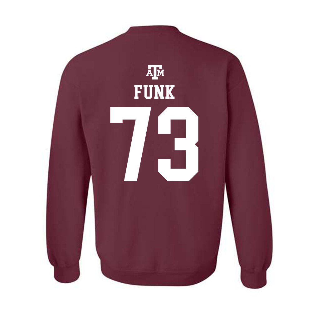 Texas A&M - NCAA Football : Ashton Funk - Maroon Out 2026 Crewneck Sweatshirt-1