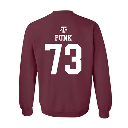 Texas A&M - NCAA Football : Ashton Funk - Maroon Out 2026 Crewneck Sweatshirt-1