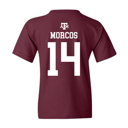 Texas A&M - NCAA Football : Eli Morcos - Maroon Out 2026 Youth T-Shirt-1