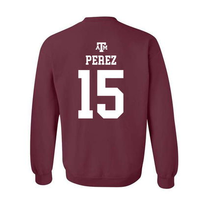 Texas A&M - NCAA Softball : Larisa Perez - Maroon Out 2026 Crewneck Sweatshirt-1