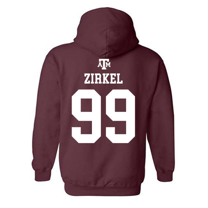 Texas A&M - NCAA Football : Jared Zirkel - Maroon Out 2026 Hooded Sweatshirt-1