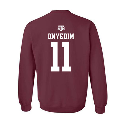 Texas A&M - NCAA Football : Tyler Onyedim - Maroon Out 2026 Crewneck Sweatshirt-1