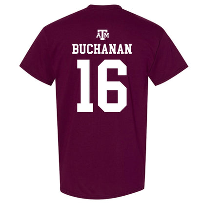 Texas A&M - NCAA Women's Soccer : Trinity Buchanan - Maroon Out 2026 T-Shirt-1