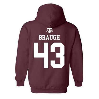 Texas A&M - NCAA Football : Carter Braugh - Maroon Out 2026 Hooded Sweatshirt-1