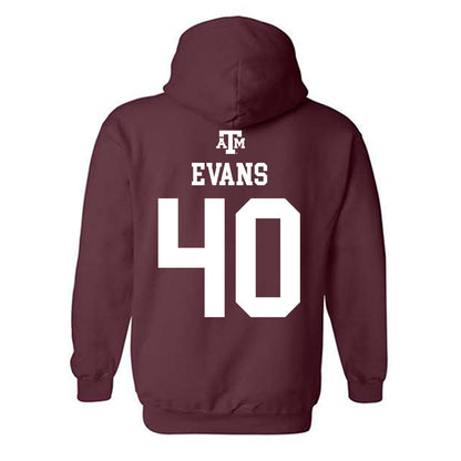 Texas A&M - NCAA Football : Gray Evans - Maroon Out 2026 Hooded Sweatshirt-1