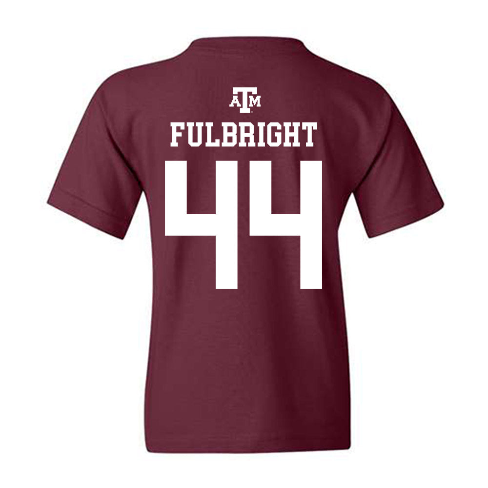Texas A&M - NCAA Baseball : Cooper Fulbright - Maroon Out 2026 Youth T-Shirt-1