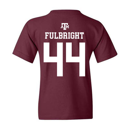 Texas A&M - NCAA Baseball : Cooper Fulbright - Maroon Out 2026 Youth T-Shirt-1