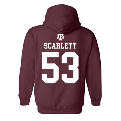 Texas A&M - NCAA Football : Jadon Scarlett - Maroon Out 2026 Hooded Sweatshirt-1