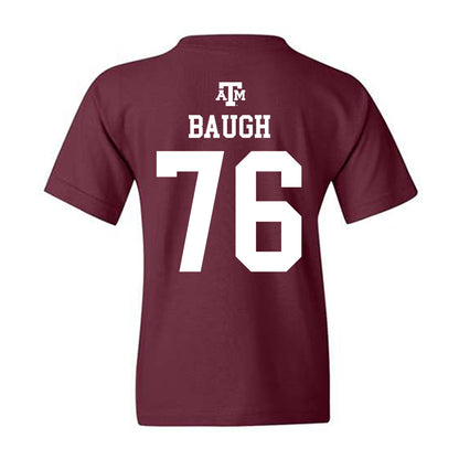 Texas A&M - NCAA Football : Trovon Baugh - Maroon Out 2026 Youth T-Shirt-1