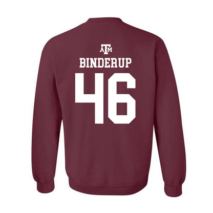 Texas A&M - NCAA Baseball : Blake Binderup - Maroon Out 2026 Crewneck Sweatshirt-1