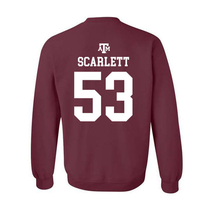 Texas A&M - NCAA Football : Jadon Scarlett - Maroon Out 2026 Crewneck Sweatshirt-1