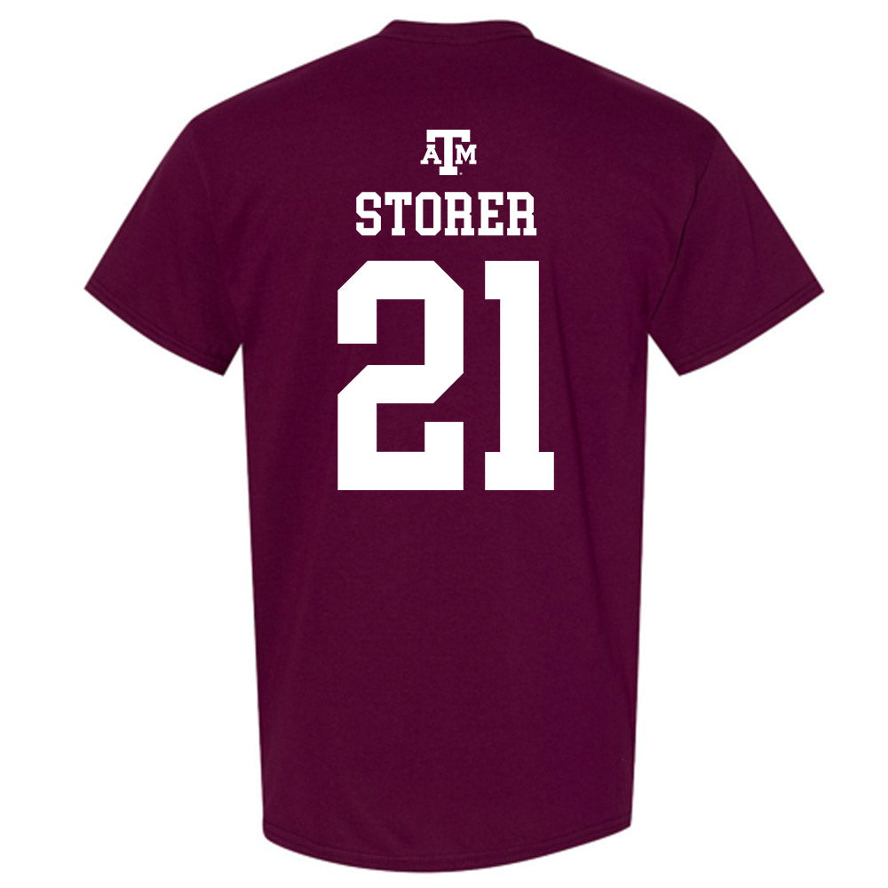 Texas A&M - NCAA Women's Soccer : Holly Storer - Maroon Out 2026 T-Shirt-1