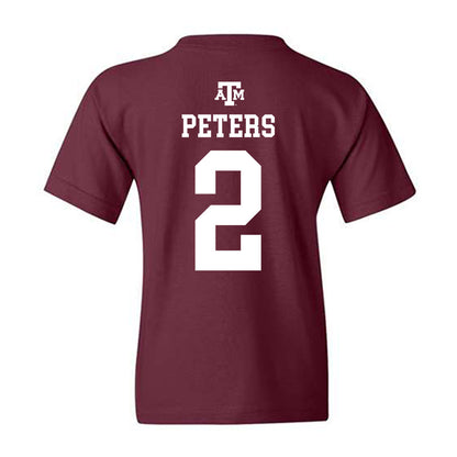 Texas A&M - NCAA Softball : Sidne Peters - Maroon Out 2026 Youth T-Shirt-1