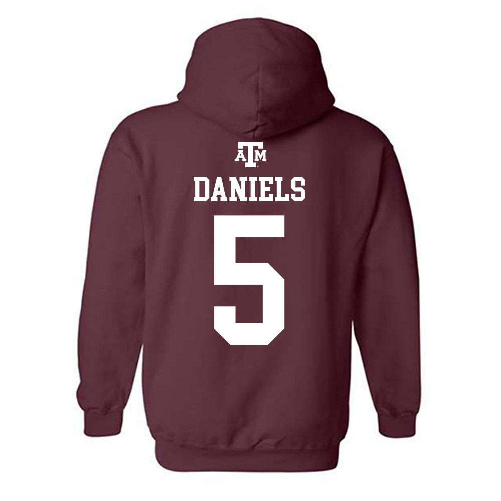 Texas A&M - NCAA Football : Amari Daniels - Maroon Out 2026 Hooded Sweatshirt-1