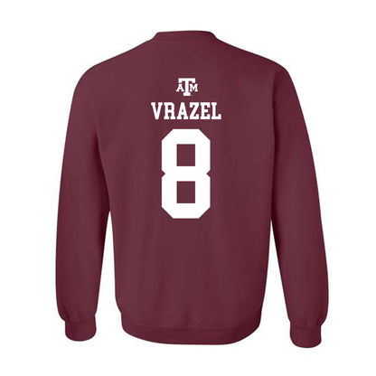 Texas A&M - NCAA Softball : Francessca Vrazel - Maroon Out 2026 Crewneck Sweatshirt-1