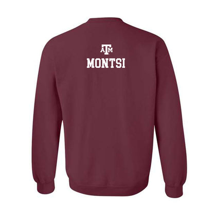 Texas A&M - NCAA Men's Tennis : Kholo Montsi - Maroon Out 2026 Crewneck Sweatshirt-1