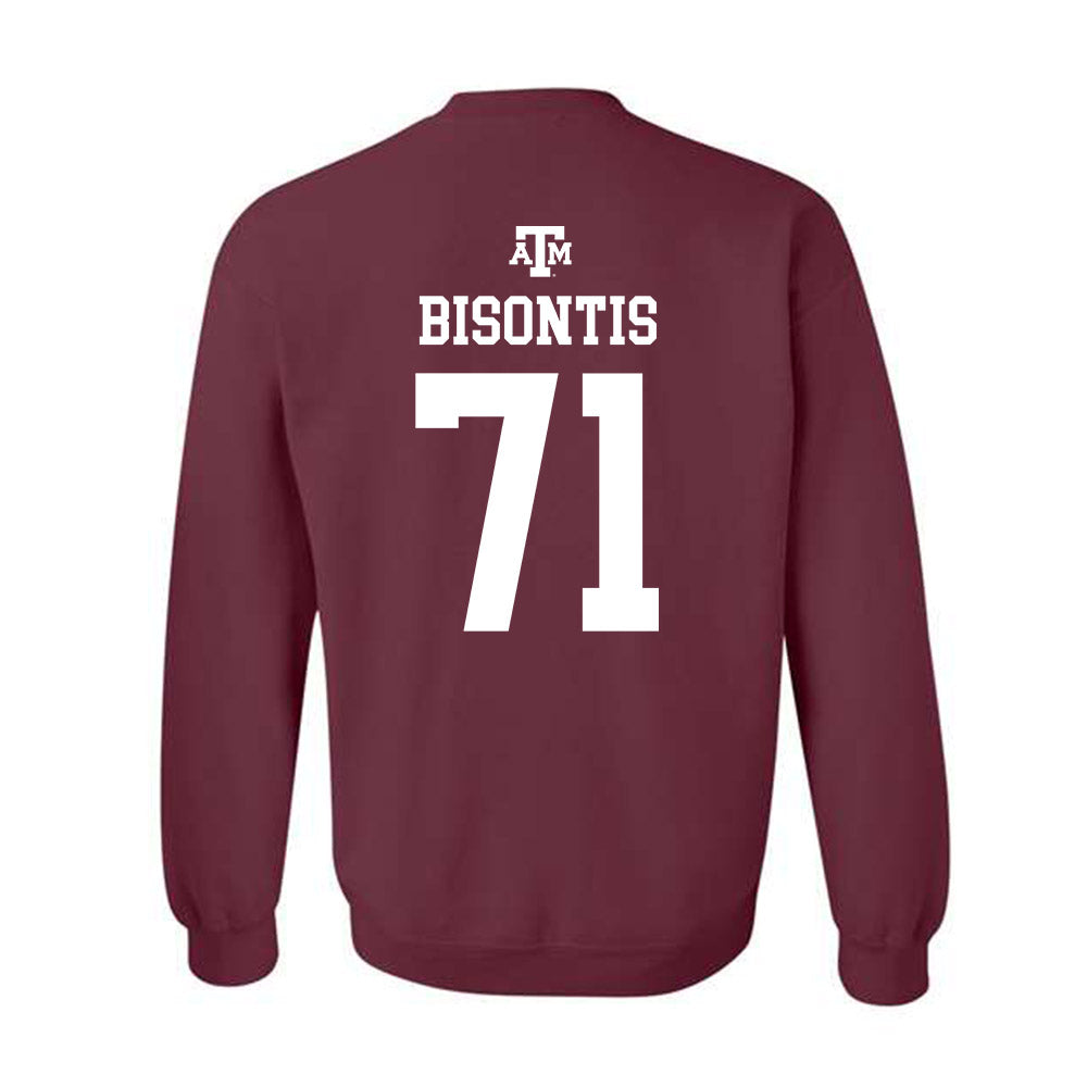 Texas A&M - NCAA Football : Chase Bisontis - Maroon Out 2026 Crewneck Sweatshirt-1