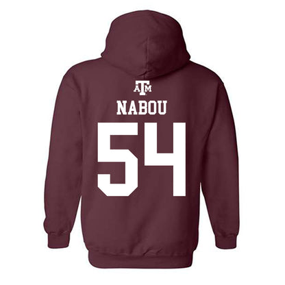 Texas A&M - NCAA Football : Mark Nabou - Maroon Out 2026 Hooded Sweatshirt-1