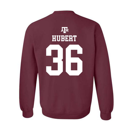 Texas A&M - NCAA Baseball : Cole Hubert - Maroon Out 2026 Crewneck Sweatshirt-1