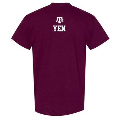 Texas A&M - NCAA Women's Golf : Natalie Yen - Maroon Out 2026 T-Shirt-1