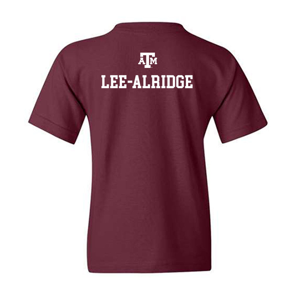 Texas A&M - NCAA Men's Track & Field : Jaise Lee-alridge - Maroon Out 2026 Youth T-Shirt-1
