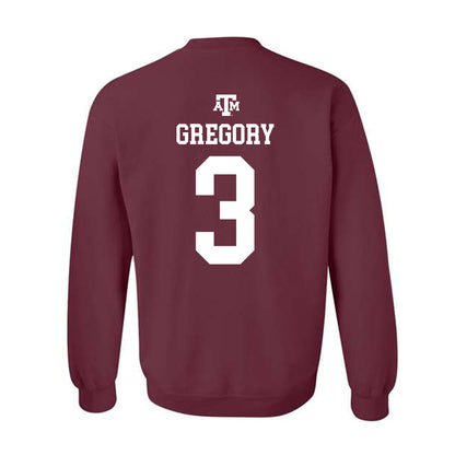 Texas A&M - NCAA Football : Aaron Gregory - Maroon Out 2026 Crewneck Sweatshirt-1