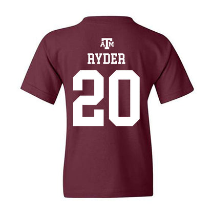 Texas A&M - NCAA Football : Johnny Ryder - Maroon Out 2026 Youth T-Shirt-1