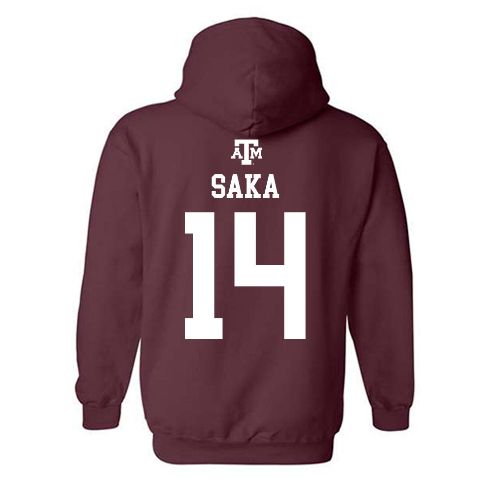 Texas A&M - NCAA Football : Anto Saka - Maroon Out 2026 Hooded Sweatshirt-1