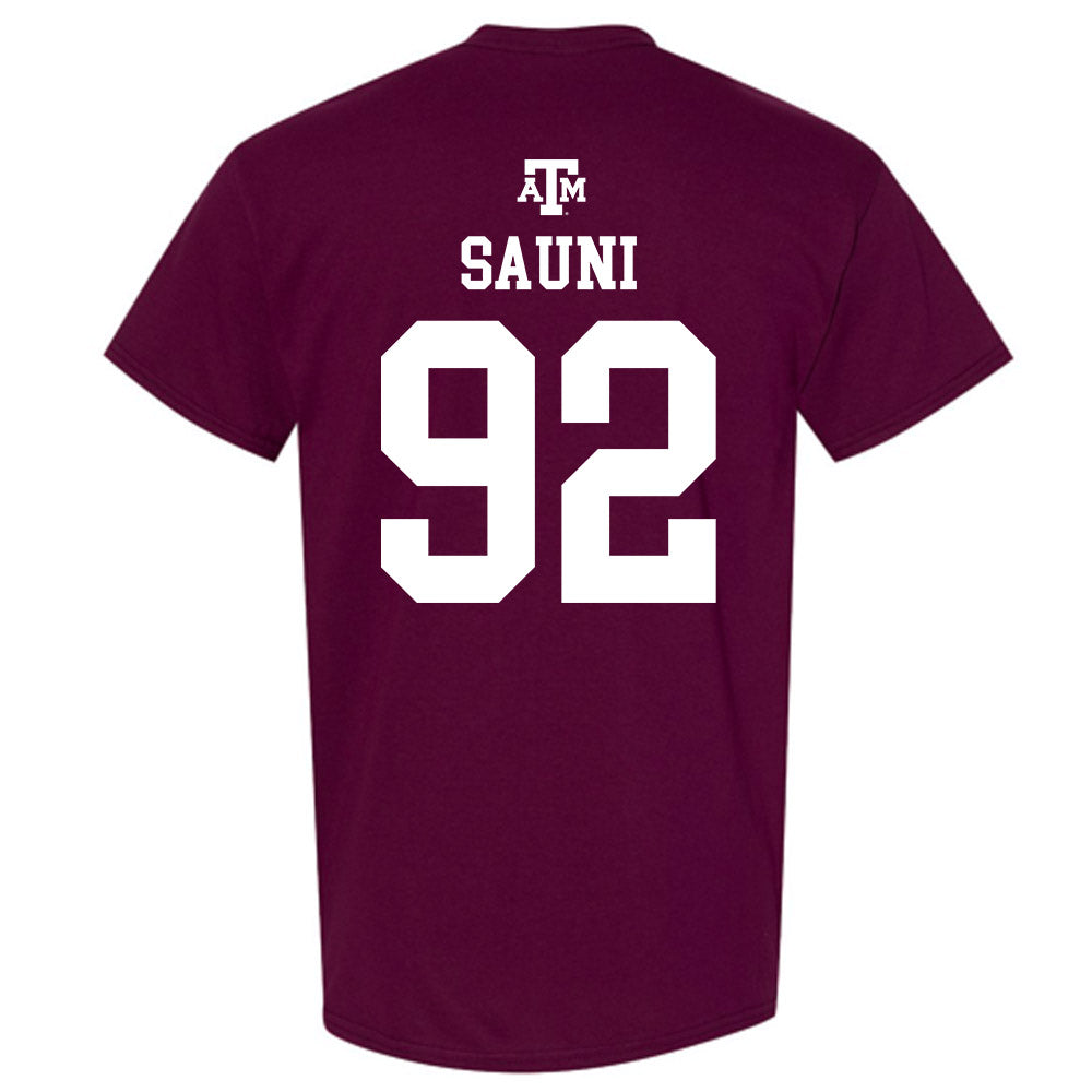 Texas A&M - NCAA Softball : Madison Sauni - Maroon Out 2026 T-Shirt-1