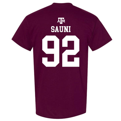 Texas A&M - NCAA Softball : Madison Sauni - Maroon Out 2026 T-Shirt-1